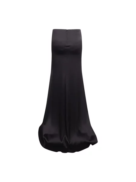 Satynowa spódnica maxi Giuseppe Di Morabito drapowana czarna