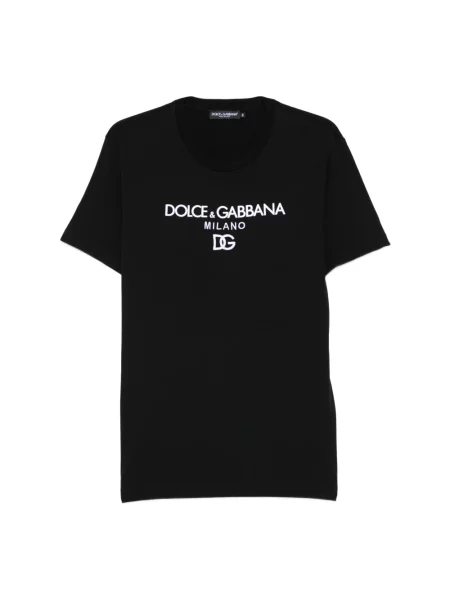 Koszulka Dolce And Gabbana z nadrukiem czarna