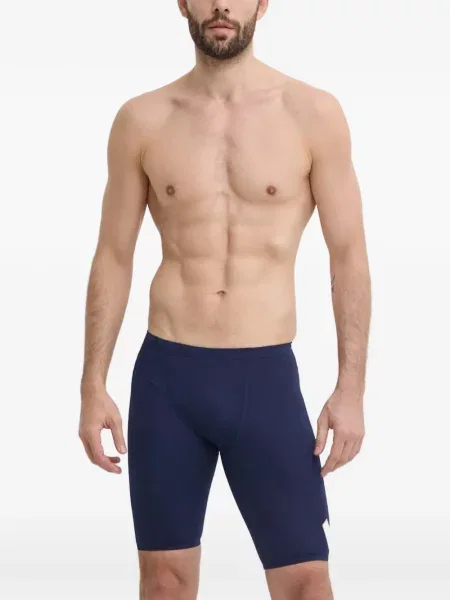 Cu centură slip de baie Nike din jacard cu dungi roz