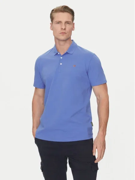 Napapijri Tricou polo Ealis albastru