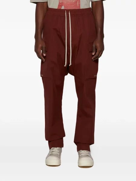 Pantaloni cargo Rick Owens roșu
