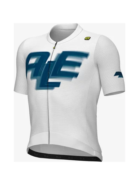 Koszulka rowerowa Alé PR-E Sauvage logo czarny M biały