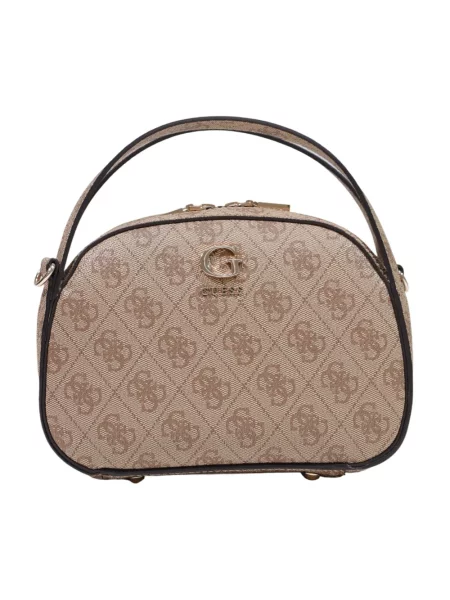 Torebka Guess z logo beżowa