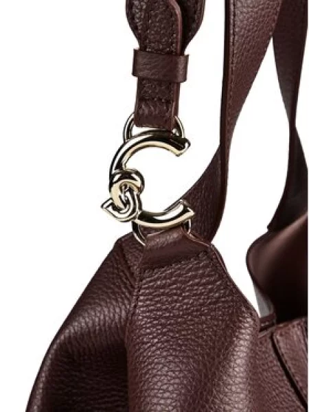 Coccinelle Bőr shopper táska + tarisznya Coccinelle C-Easy piros