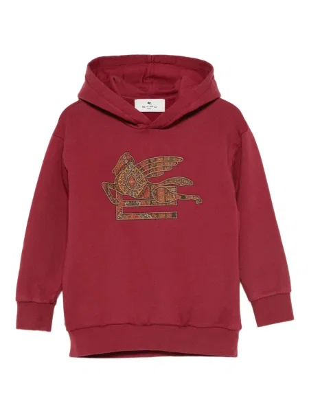 Bluza z kapturem dziecięca Etro czerwona