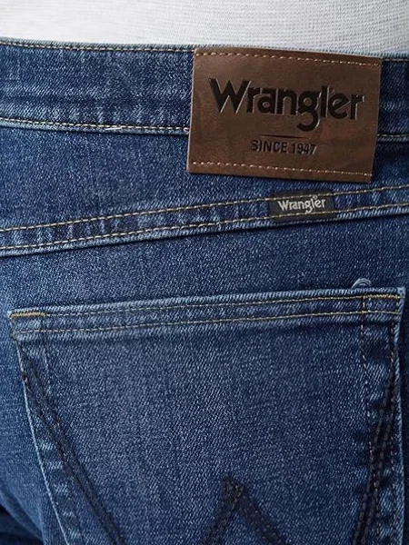 Прямі джинси Wrangler синій