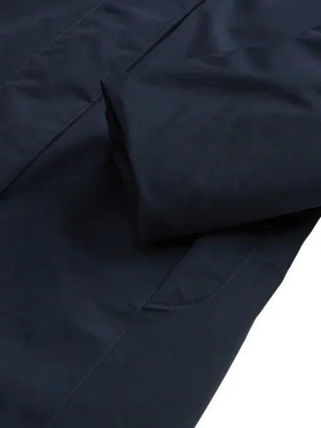 Palton Woolrich cu glugă albastru