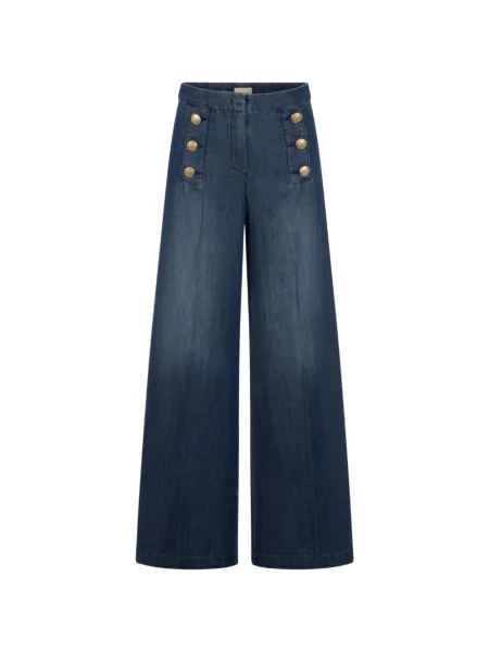 Pantaloni palazzo Seductive albastru
