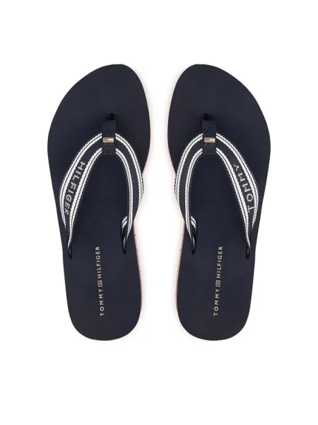 Japonki Tommy Hilfiger niebieskie