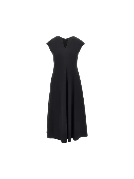 Sukienka midi Emporio Armani z dżerseju czarna