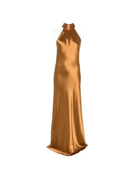Rochie Galvan London din satin maro