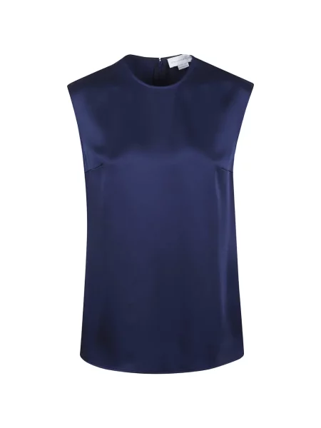 Top Stella Mccartney din satin albastru