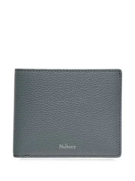 Portofel Mulberry din piele gri