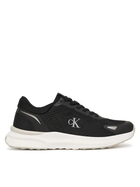 Sneakersy Calvin Klein Low Cut Lace-Up D čierna
