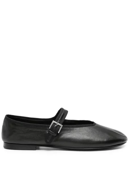 Balerini The Row din piele negru