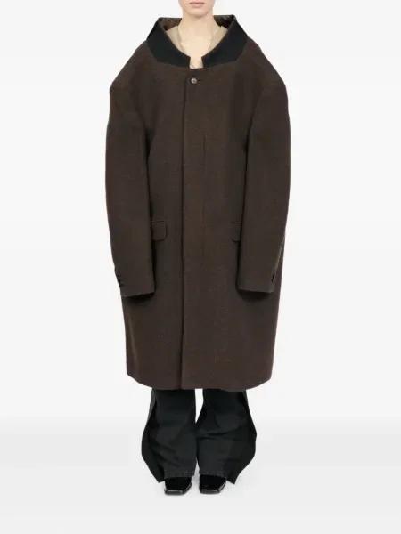 Palton Mm6 Maison Margiela de lână maro