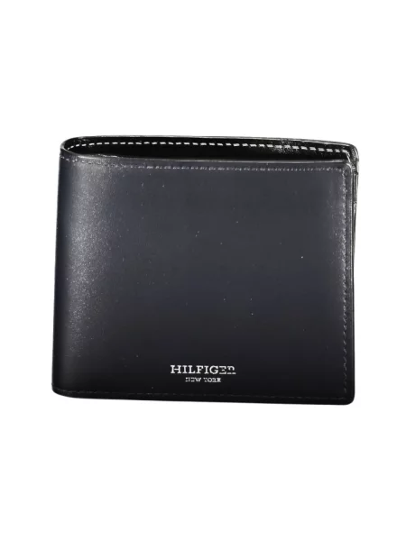 Portfel Tommy Hilfiger skórzany niebieski