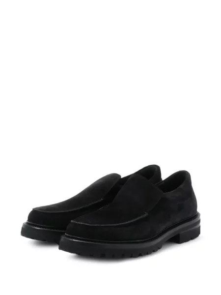 Pantofi loafer James Perse din piele de căprioară negru