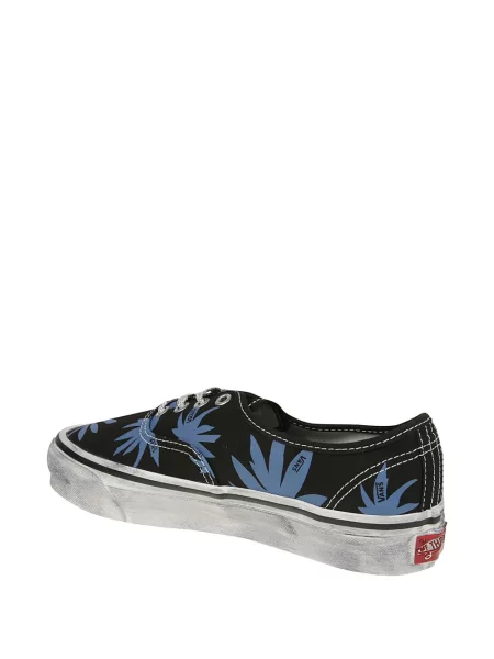 Маратонки Vans на цветя с принт черно