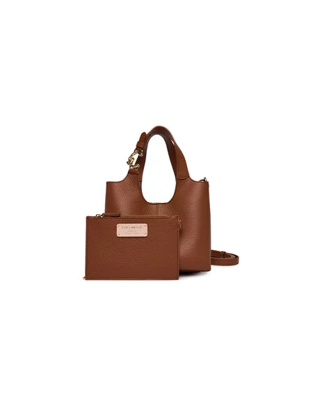 Coccinelle crossbody torba za žene kožna smeđa