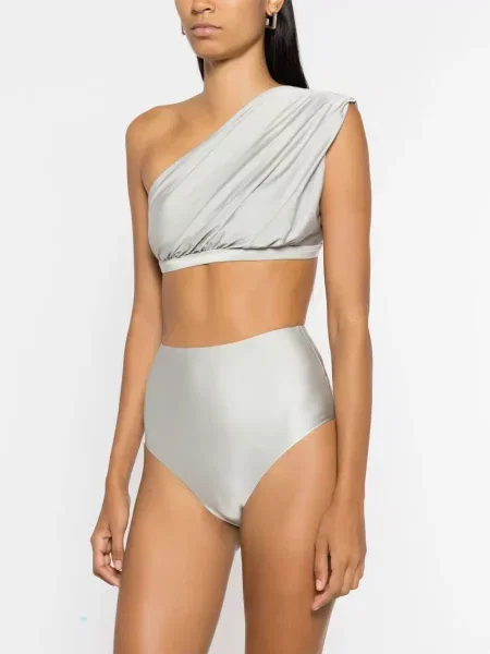 Bikini Lenny Niemeyer z wysoką talią szare