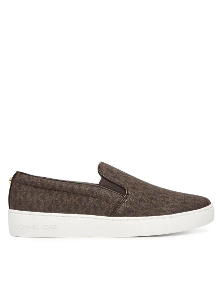 Teniși MICHAEL Michael Kors Keaton Slip On maro
