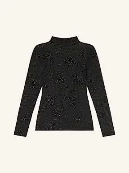Rich & Royal Koszulka Z Długim Rękawem Z Siateczki schwarz czarna