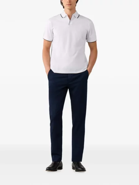 Tricou polo Hackett London alb