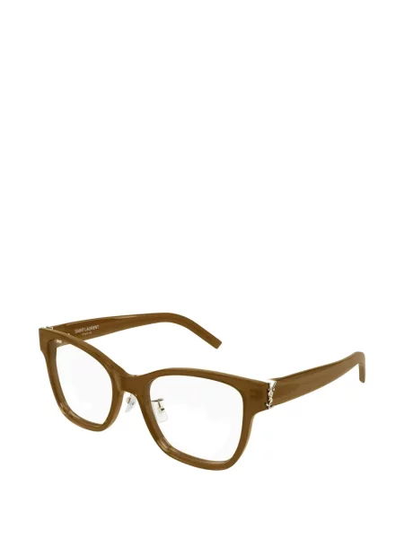 Ochelari de soare Saint Laurent Eyewear cu autograf maro