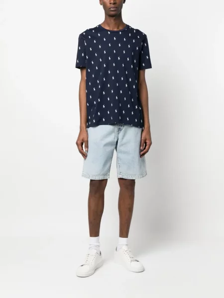 Μπλούζα Polo Ralph Lauren με στρογγυλή λαιμόκοψη με σχέδιο κόκκινο
