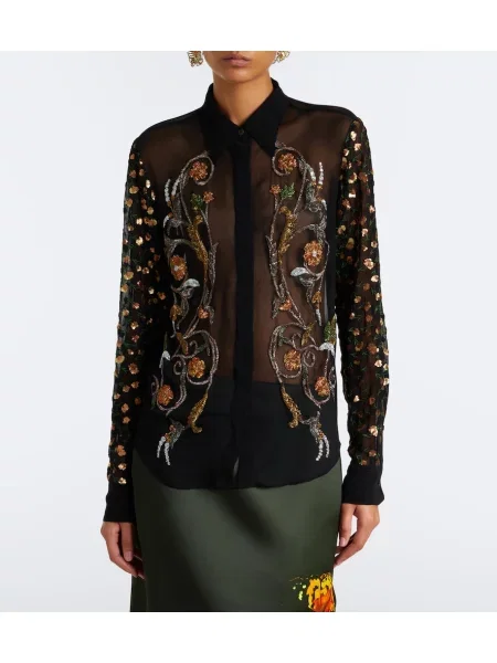 Bluză Dries Van Noten negru