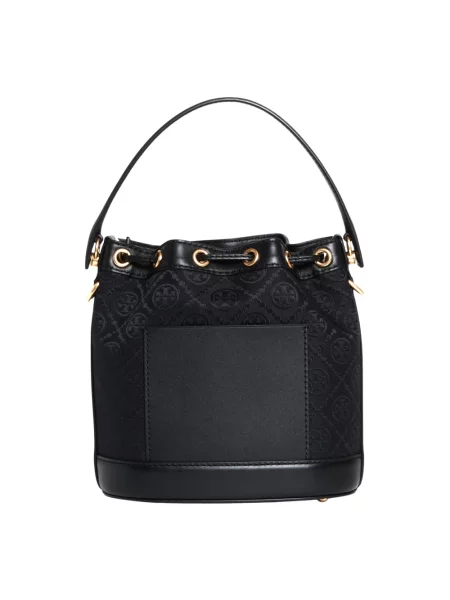Kapelusz Tory Burch skórzany czarny