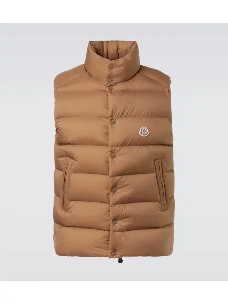 Puh brezrokavnik Moncler Tibb bež