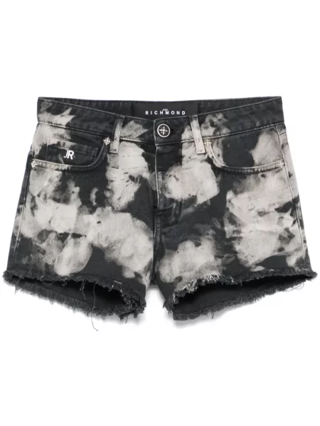 Pantaloni scurți din denim John Richmond negru