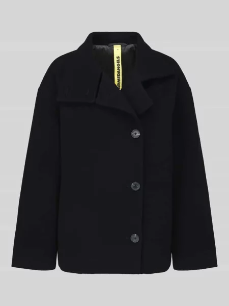 Krój loose fit krótki płaszcz z wełny model MAJELAA WOOL' Armedangels czarny