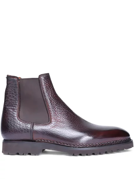 Botine chelsea Bontoni din piele maro