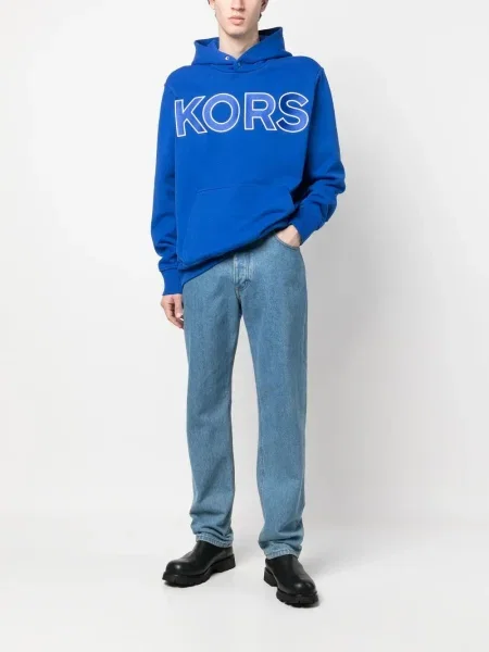 Hanorac cu glugă Michael Kors albastru