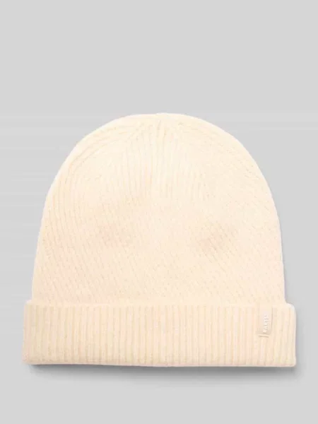 Czapka z dzianiny z detalem z logo model ‘Kirinda’ Barts biała