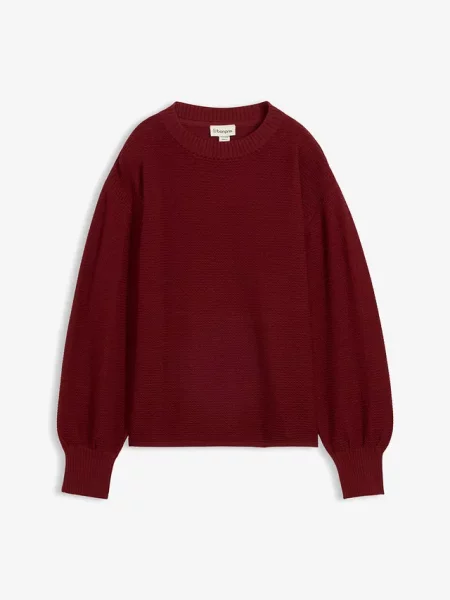 Sweter z bawełną czerwony