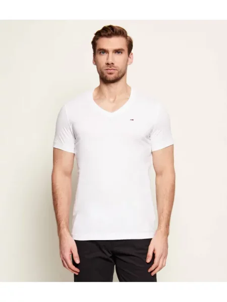 Tommy Jeans tricou TJM ORIGINAL JERSEY alb
