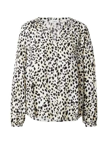 S.Oliver Bluză ecru negru