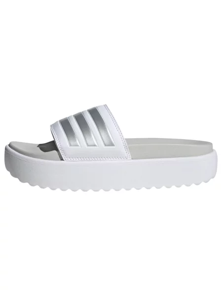 Papuci Adidas Sportswear cu platformă alb