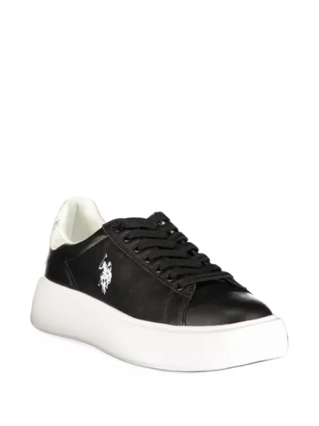Sneakerși U.s. Polo Assn. cu broderie cu platformă negru