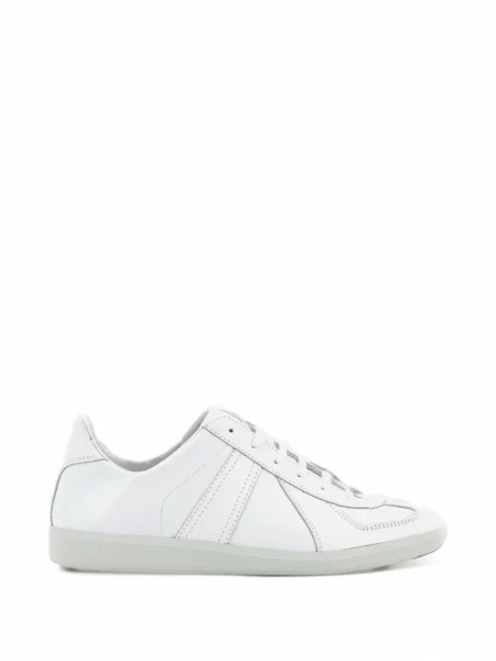 Sneakerși Kaptain Sunshine din piele alb