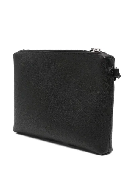 Geantă Tom Ford din piele cu bretele negru
