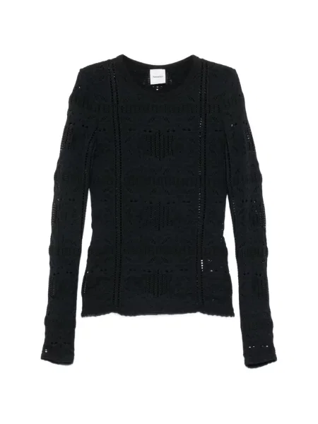Lung top Nanushka negru