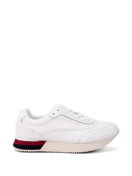 Sneakerși Tommy Hilfiger din piele alb