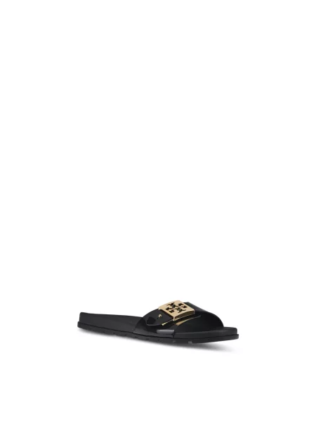 Klapki Tory Burch na sprzączkę czarne