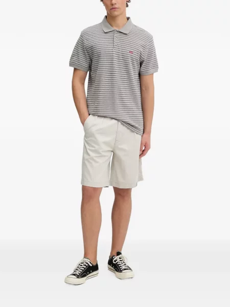 Scurt pantaloni scurți Levi's® cu broderie cu dungi alb