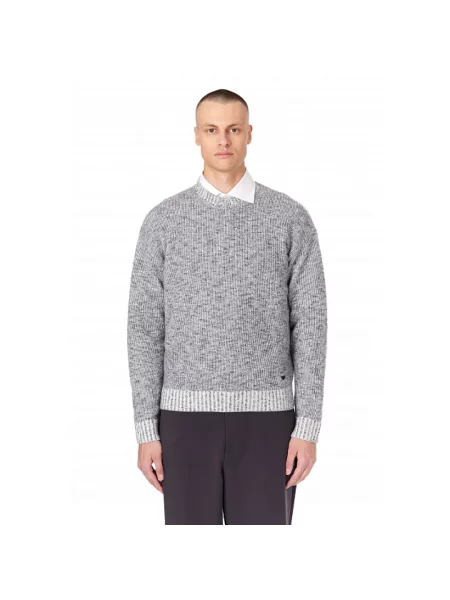 Sweter Emporio Armani z okrągłym dekoltem